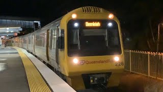 Beenleigh SMU226 Arriving At Enoggera Train Station Platform 1 [upl. by Redan]