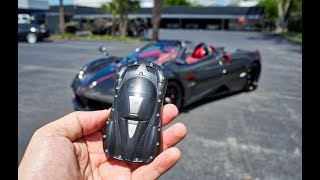 Pagani Huayra Roadster  INSANE Hypercar Start Up SOUND  Drive Interior at Prestige Imports Miami [upl. by Neely548]