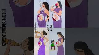 4 Deep Meaning video about pregnancy time rifanaartandcraft youtubeshorts shortsvideo rifanaart [upl. by Aldus]