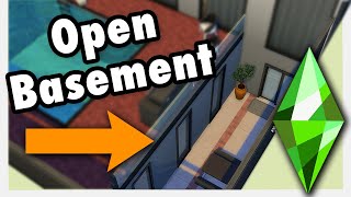 Build an Open Basement  Sims 4 Guide  Build Tips Tricks and Tutorials Shorts [upl. by Anitniuq]