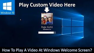 How to Play A Video on Windows Lock Screen Instead Of A Profile Picture [upl. by Kcirddor321]