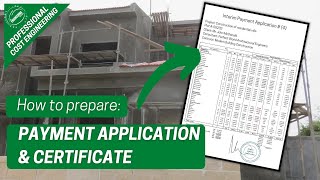 How To Prepare Payment Certificate For Projects  Contractor Payment Application [upl. by Nauqe]