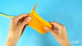 Knitting in Under a Minute  SLIPSTITCH SELVEDGES [upl. by Asilanna129]