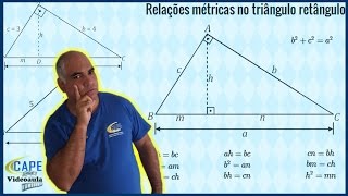 Explicação de Matemática  Questão sobre Relações Métricas no Triângulo Retângulo [upl. by Haonam234]