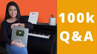 100k QampA  Questions you asked a YouTube Pianist [upl. by Aicnelav]