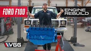 ABANDONED To Restored Rebuilding a Ford F100 Part 3  HOTROD EFI 300 Straight 6 Budget Build [upl. by Faith]