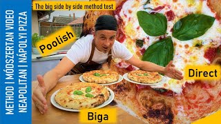 Direct vs Poolish vs Biga  The big side by side method test  Canotto  Zsolt Kámán  Pizzaiolo [upl. by Juanne]