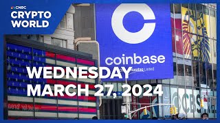 Coinbase drops nearly 3 after SEC scores big win in lawsuit against crypto firm CNBC Crypto World [upl. by Rozalin256]