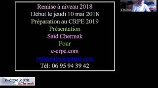 CRPE 2019 REMISE À NIVEAU [upl. by Bud777]