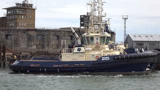 Sheerness Docks Boat Store Camber and The Svitzer Towage fleet 131024 [upl. by Murdocca833]