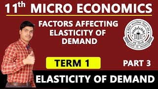 Factors affecting Elasticity of Demand 11th Micro economics Term 1 202122 [upl. by Llehsam]