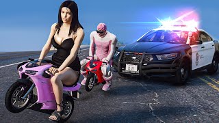 Robbing Banks with Jenna Ortega in GTA 5 [upl. by Aicnarf748]