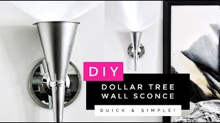 How To Make A Beautiful amp Easy Wall Sconce  Home Decor Affordable Lighting Ideas [upl. by Warrin]