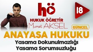 18  Yasama Dokunulmazlığı  Yasama Sorumsuzluğu  Anayasa Hukuku [upl. by Buonomo]