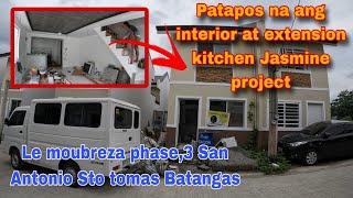 Patapos na ang interior at extension kitchen Jasmine project Le moubreza phase3 EP519 [upl. by Eceerehs]