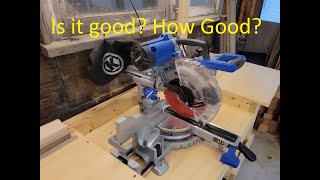 Review Kobalt Dual Bevel Sliding Miter Saw SM2517LW [upl. by Iram16]