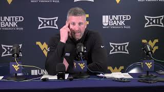 WVU Mens Basketball Josh Eilert Kansas Postgame  Jan 20 2024 [upl. by Morocco]