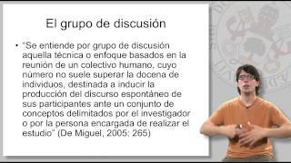 14 EL GRUPO DE DISCUSIÓN I [upl. by Anuaf]