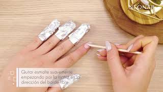 Quitar esmalte semipermanente paso a paso  NEONAIL [upl. by Wynnie]