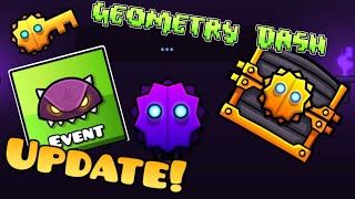 Geometry Dash NEW UPDATE Events Gold Chests New Vault [upl. by Pail]