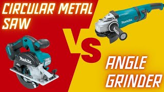 Which is faster Steel cutting circular saw VS angle grinder [upl. by Lak]