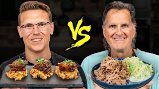 Gen Z vs Millennial vs Boomer Cooking Challenge ft Links Dad [upl. by Rosane]