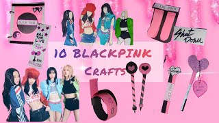 10 most amazing BLACKPINK crafts BLACKPINK stationary ideasschool supplies blackpink diy [upl. by Yoj]