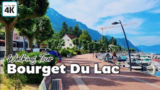 Bourget Du Lac 🇫🇷 Frances Largest Natural Lake 4K Lake Side Waking Tour [upl. by Strade]