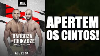 CARD COMPLETO E TODOS OS FAVORITOS UFC EDSON BARBOZA VS GIGA CHIKADZE [upl. by Ojeibbob]