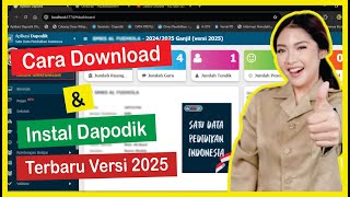 Cara Download Dan Instal Dapodik Terbaru Versi 2025 [upl. by Nimar]