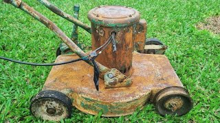 Old Rusty Lawn Mower Restoration  Tha Restoration [upl. by Hartmunn273]