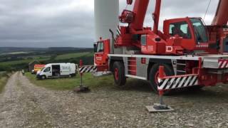 Wind Turbine gearbox exchange [upl. by Stich]