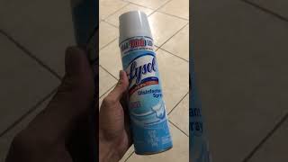 In todays world this lysol is a must have [upl. by Ecnaralc]