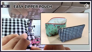 DIY How to make a zipper pouch easier and faster  sewing tutorial Tendersmile Handmade [upl. by Mariken]