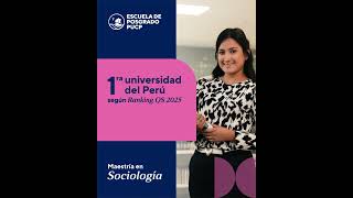 Maestría en Sociología PUCP [upl. by Naxela861]