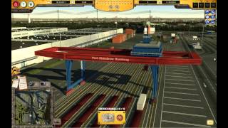 Lets Play Hafen Hamburg Simulator 2012 Container Tutorial [upl. by Hamo]