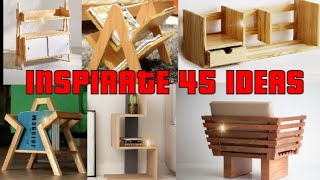 45 Ideas de madera para el Hogar que debes hacer alguna vez y Generar Ingresos ▶️ [upl. by Veradia]