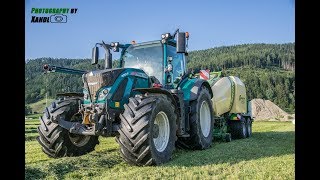 Fendt 724  Krone Comprima CV150XC  Lohnunternehmen Schreibmaier  Pressen 3Schnitt 2017 [upl. by Mart]