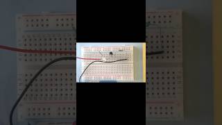 Touch sensor on Breadboard Simple breadboard projects for beginners shorts electronics viral [upl. by Akiehsat]