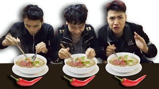 NTN  Thử Thách Ăn Phở Với Ớt Eating Noodle With Chili Challenge [upl. by Aleel595]