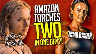 Amazon DESTROYS both TOMB RAIDER and LORD OF THE RINGS On The Same Day [upl. by Auqemahs]