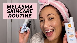 My Current Melasma amp Hyperpigmentation Morning Skincare Routine  SKINCARE with SusanYara [upl. by Hugon]