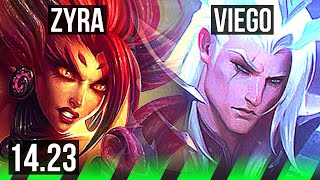 ZYRA vs VIEGO JGL  KR Diamond  1423 [upl. by Aylward]