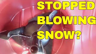 STOPPED BLOWING SNOW Honda Snowblower Step By Step Check [upl. by Leasim]