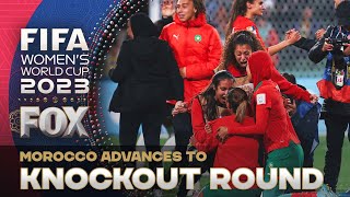 The moment that Morocco advanced to the knockout stage for first time in Womens World Cup history [upl. by Wash363]