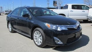 2013 Toyota Camry XLE Hybrid Power up Walkaround and Vehicle Tour [upl. by Erica]