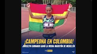 Jhoselyn Camargo gana la Media Maraton de Medellin en Colombia [upl. by Thorwald]