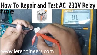 How to Test Relay  How to Repair Relay  How to Repair AC Relay  Repair and Test AC 14 Pin Relay [upl. by Luaped685]