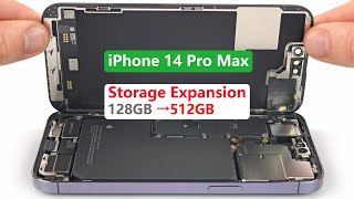 iPhone 14 Pro Max Storage Expansion  128GB To 512GB [upl. by Eelarac]