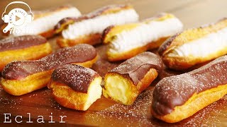 【ASMR・NoBGM】How to make Eclair  エクレアの作り方【料理レシピはParty Kitchen🎉】 [upl. by Ardnad]